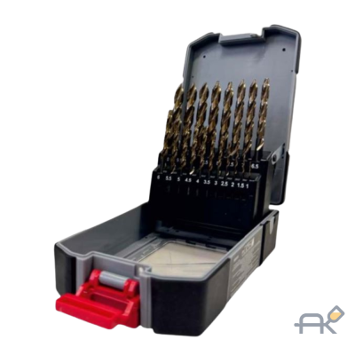 Набор сверел по металлу HSCO (5% Co) DIN338 MULTISTEP. 19 шт. 1-10 мм./0.5. WUMAX 1626940019